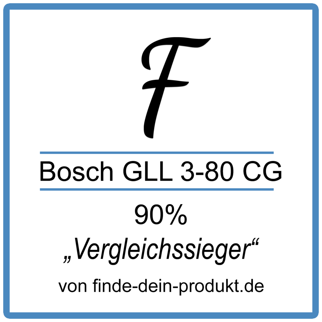 Der Bosch GLL 3-80 CG ist unser Vergleichssieger